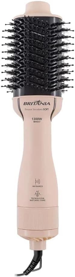 Escova Secadora Britânia Soft 4 em 1 1300W BEC07R Bivolt