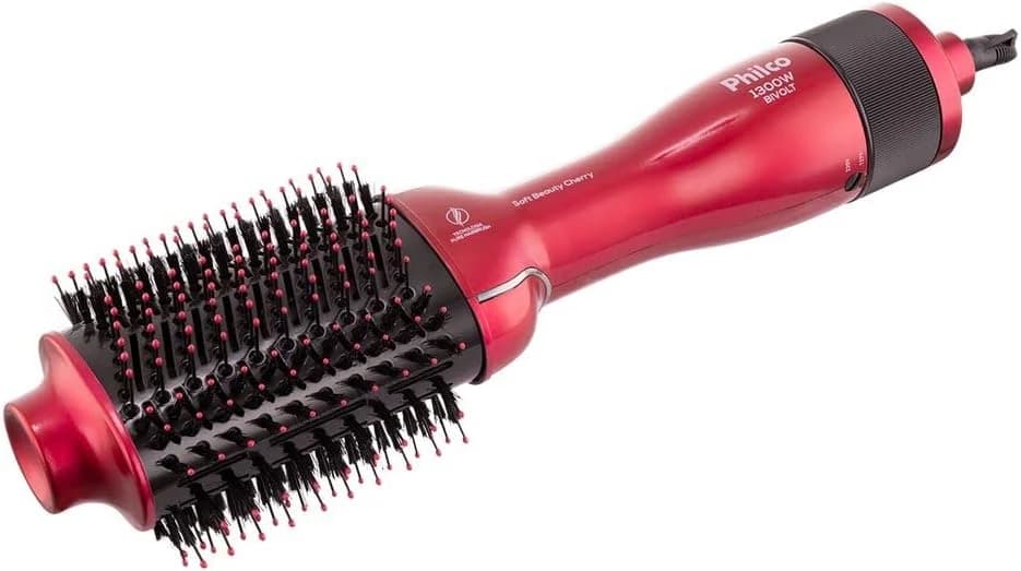Escova Secadora Philco PEC13 4 em 1 Soft Beauty Cherry Bivolt