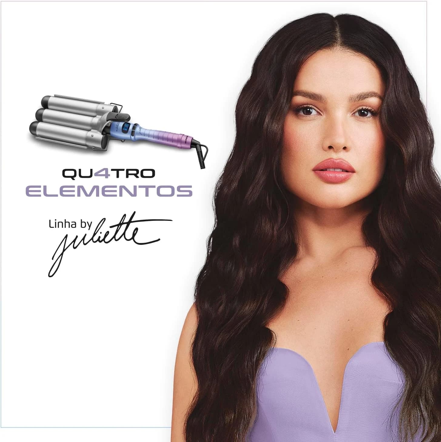 Modelador de Cachos Triondas By Juliette, Mondial, Azul/Rosa, 180W, Bivolt - MCT-JU-03