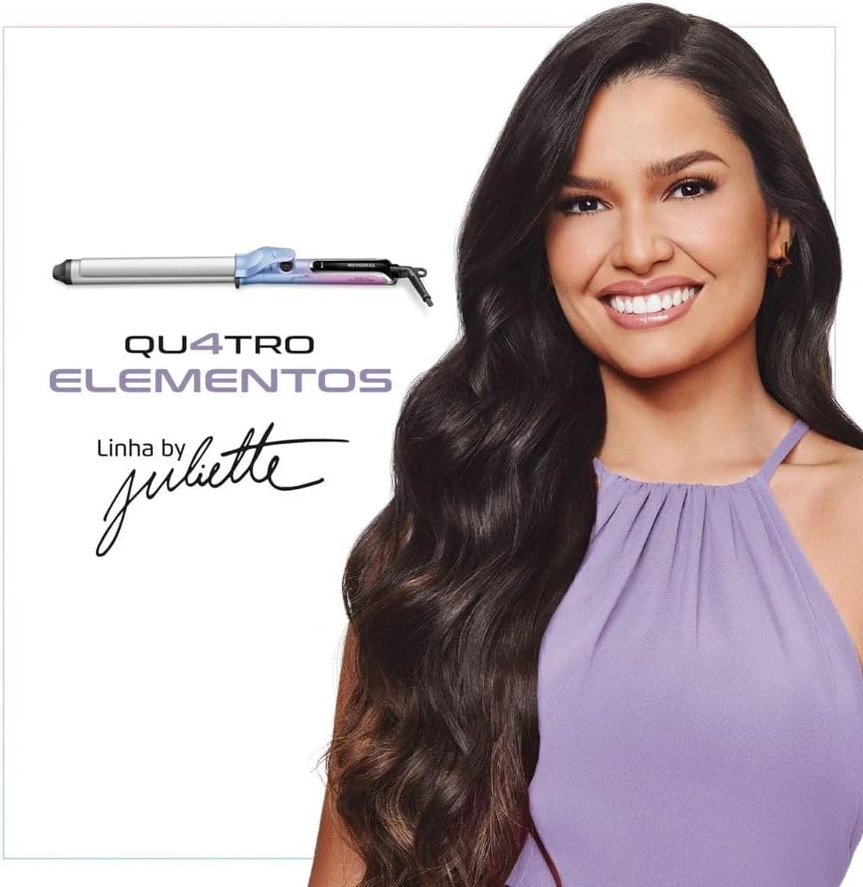 Modelador de Cachos By Juliette, Mondial, Azul/Rosa, 70W, Bivolt - MC-JU-03