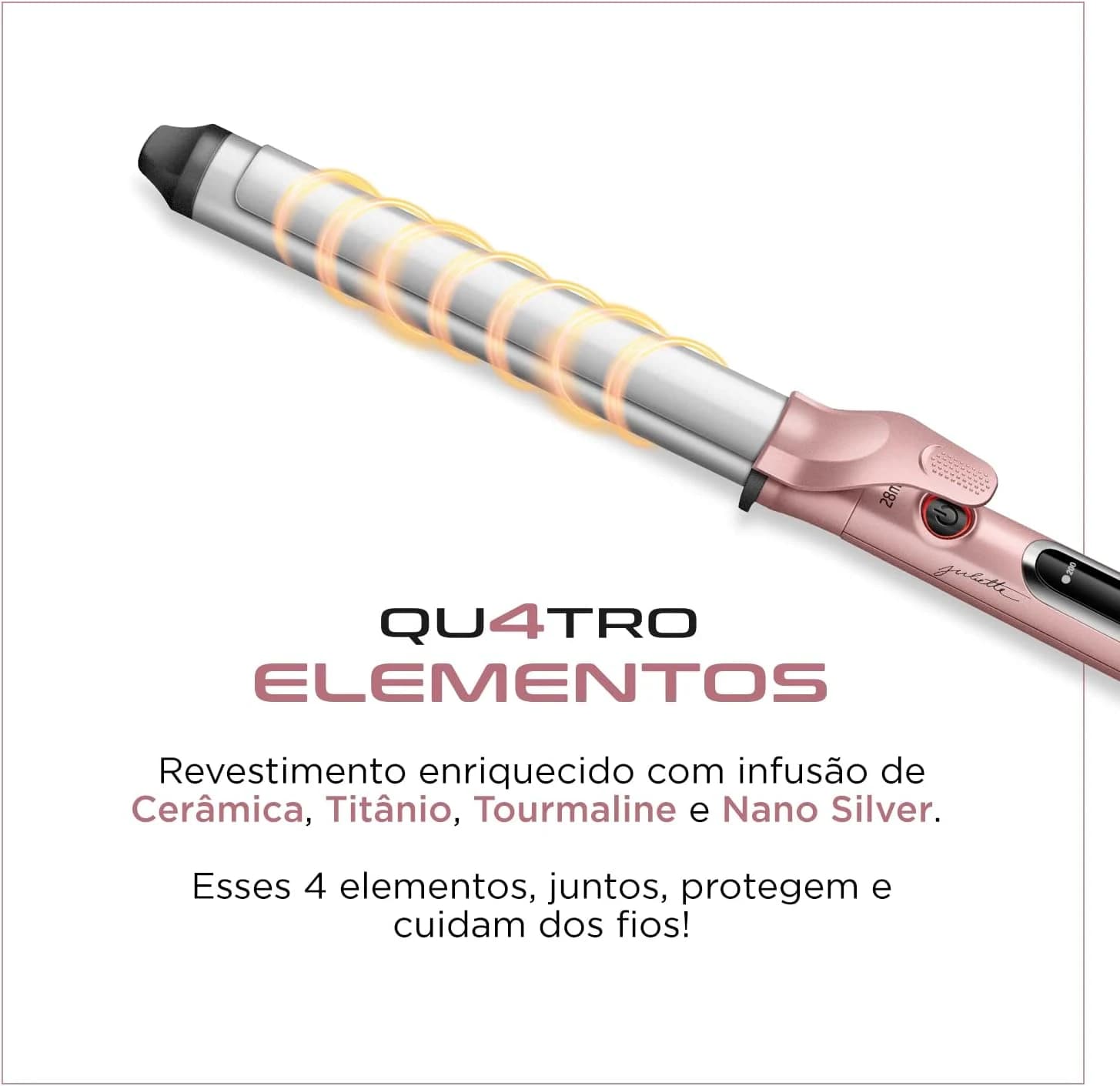Escova Modeladora, Mondial, Golden Rose, 70W, Bivolt - MC-JU-01