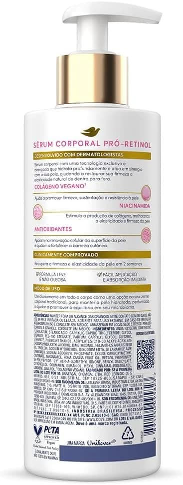 Dove Sérum Hidratante Corporal Pró-Retinol + Firmador 380ml