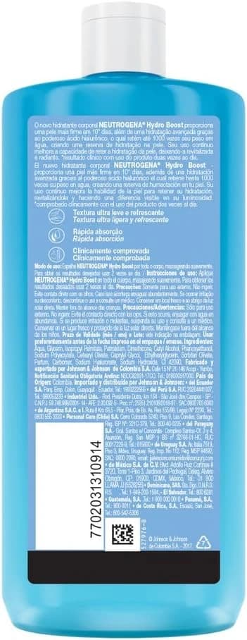 Neutrogena Hidratante Corporal Hydro Boost Water Gel, 400ml