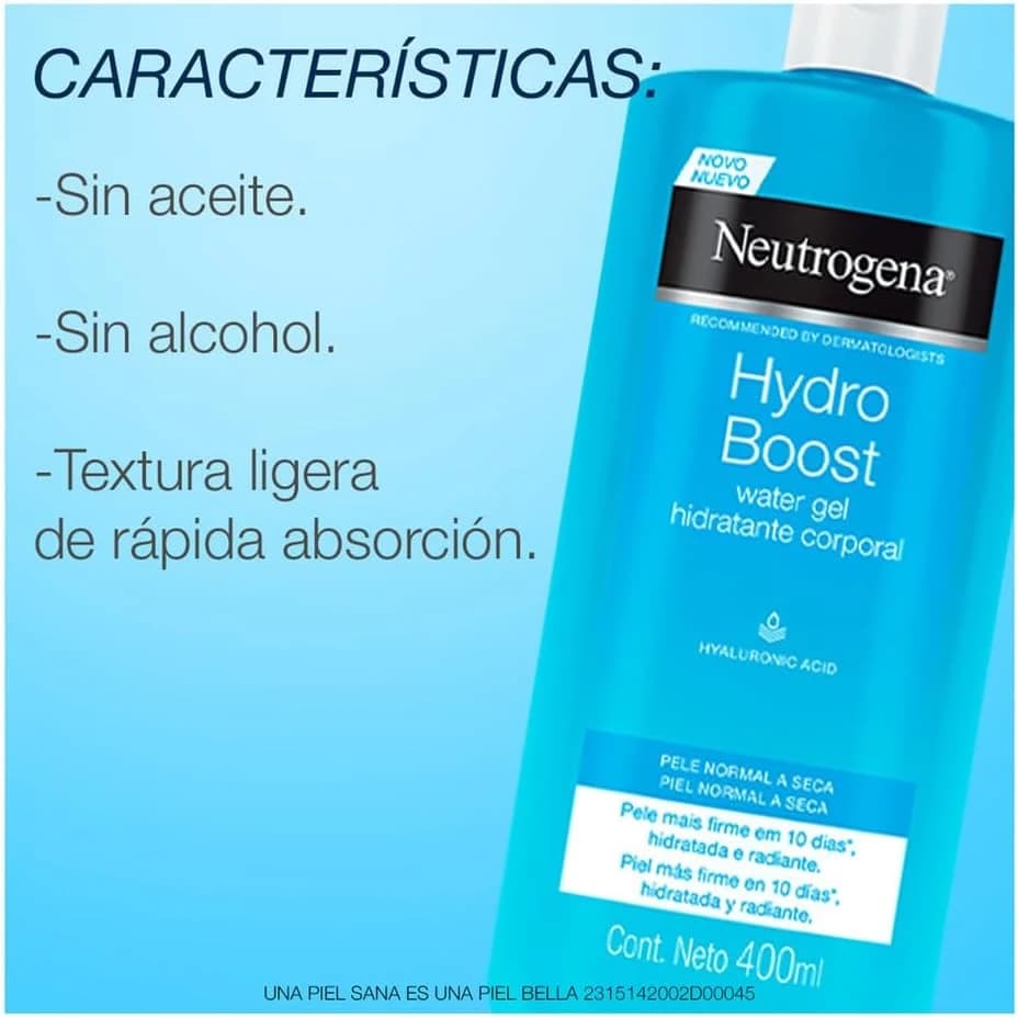 Neutrogena Hidratante Corporal Hydro Boost Water Gel, 400ml