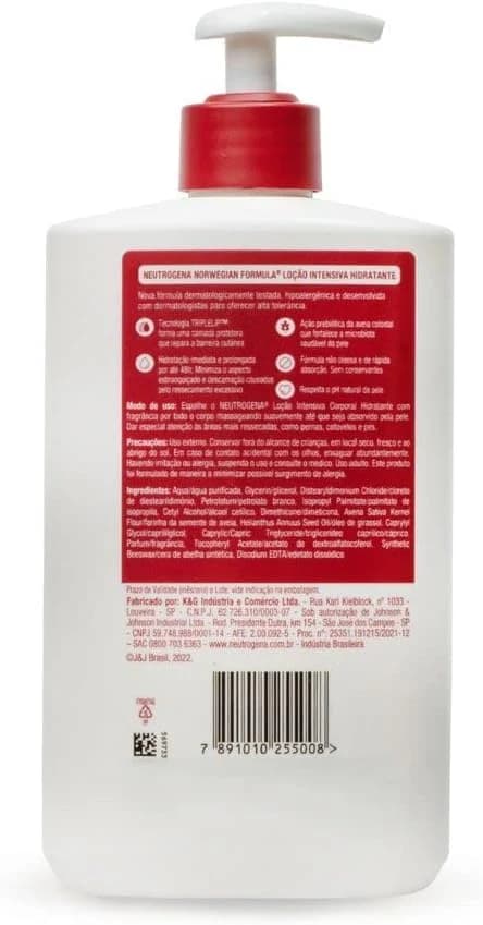 Hidratante Corporal Neutrogena Norwegian Formula Intensivo com Fragrância 400ml