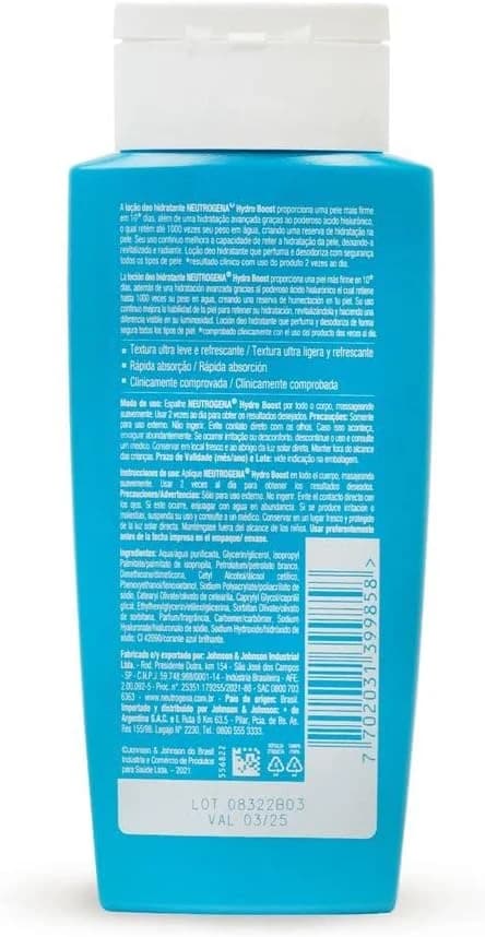 Hidratante Corporal NEUTROGENA® Hydro Boost Water Gel, 200mL