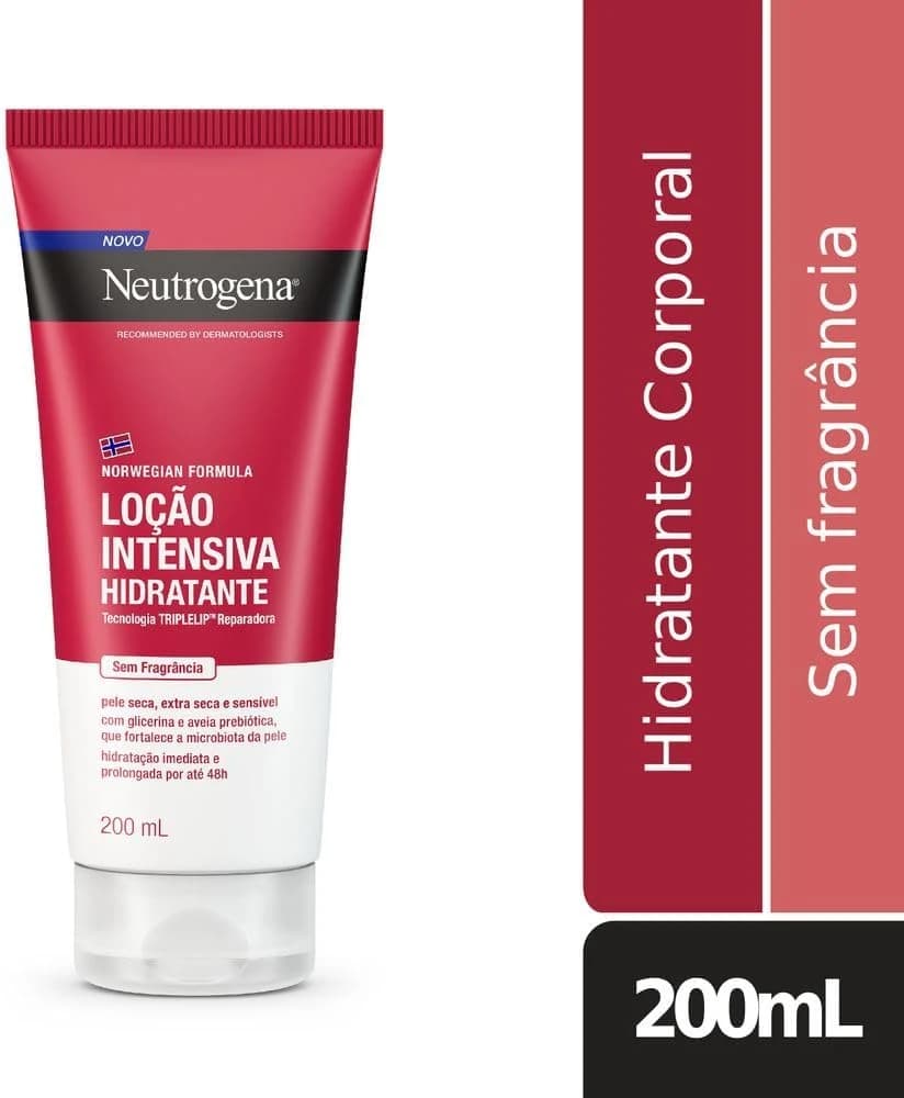 Neutrogena Norwegian Hidratante Corporal Intensivo Sem Fragrância, 200ml