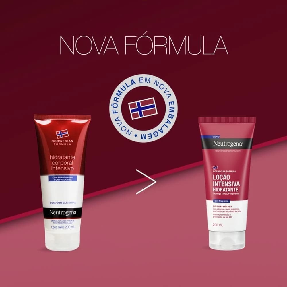 Hidratante Corporal Neutrogena Norwegian Formula Intensivo com Fragrância 200ml