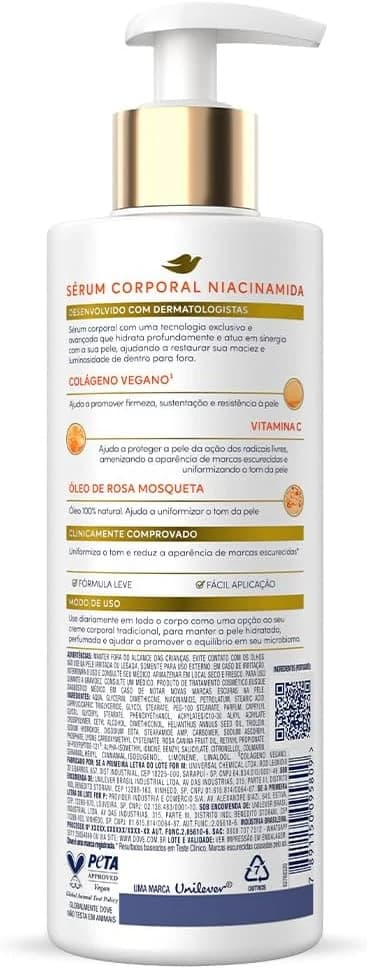 Dove Sérum Hidratante Corporal Niacinamida + Uniformizador 380ml
