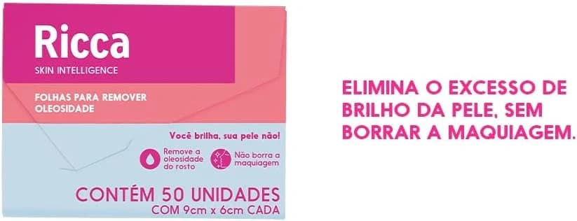 Ricca Lenço Removedor de Oleosidade