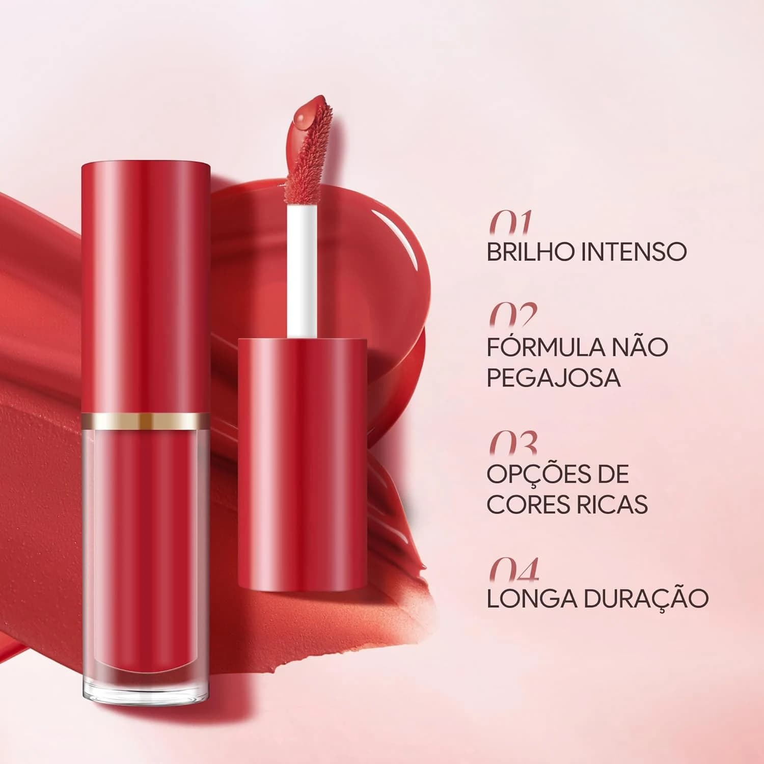 Batom Lip Liner Conjunto Batom liquido | Conjunto de Lápis para Lábios Matte 12 Cores