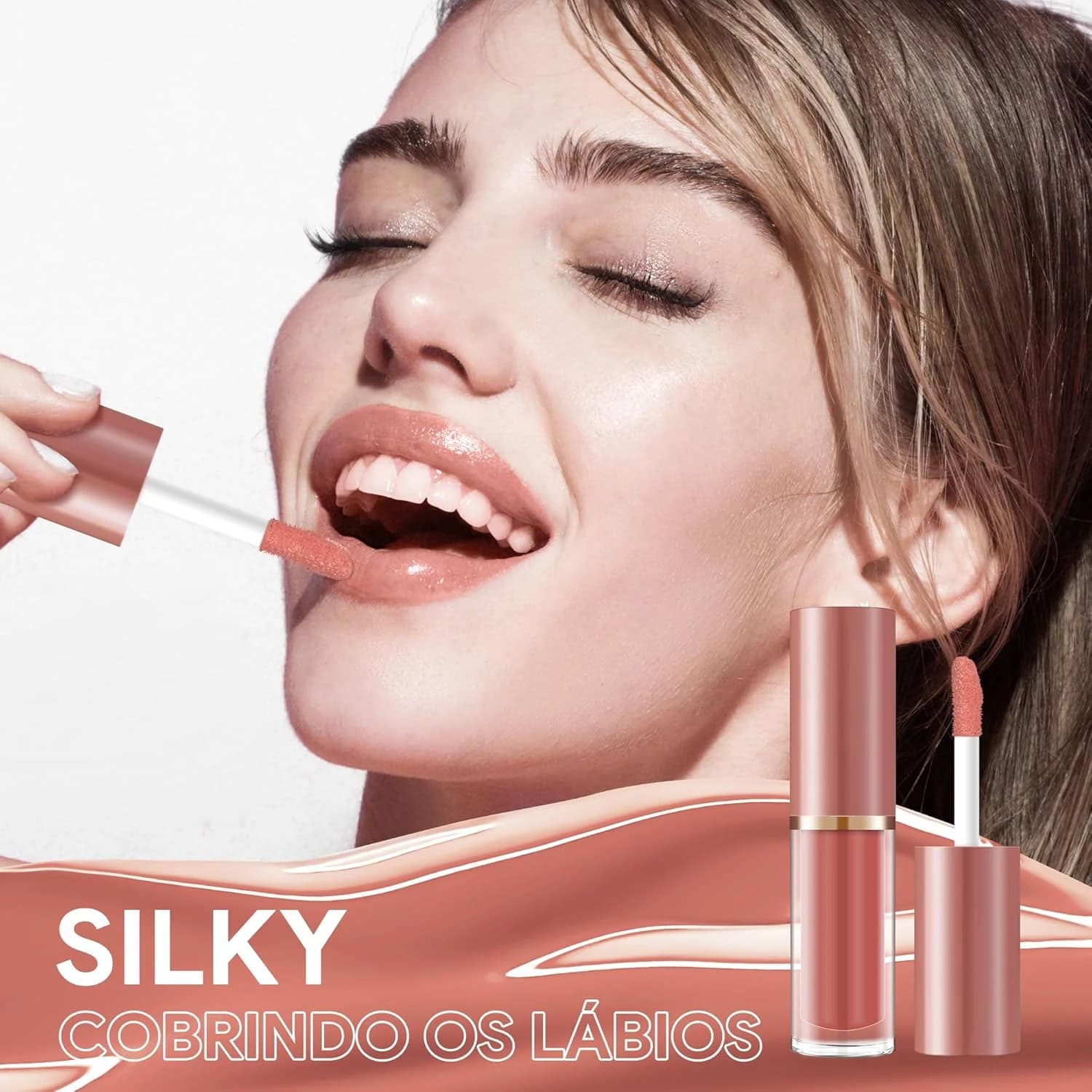 Batom Lip Liner Conjunto Batom liquido | Conjunto de Lápis para Lábios Matte 12 Cores
