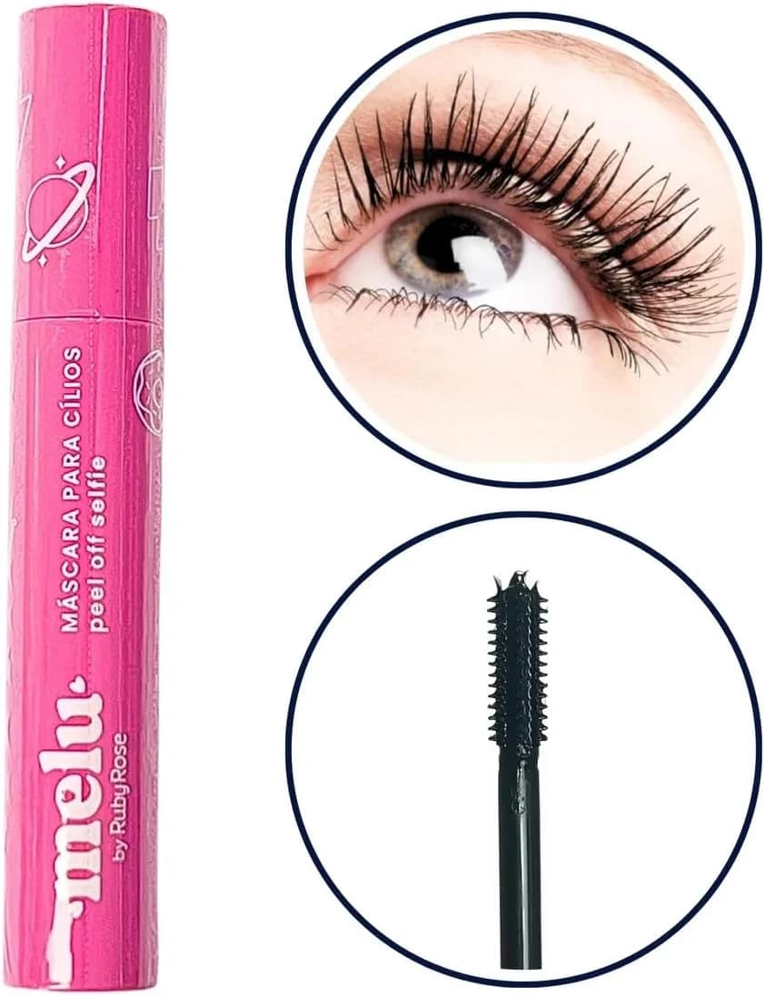 MÁSCARA PARA CÍLIOS PEEL OFF MELU RR515 SELFIE RUBYROSE