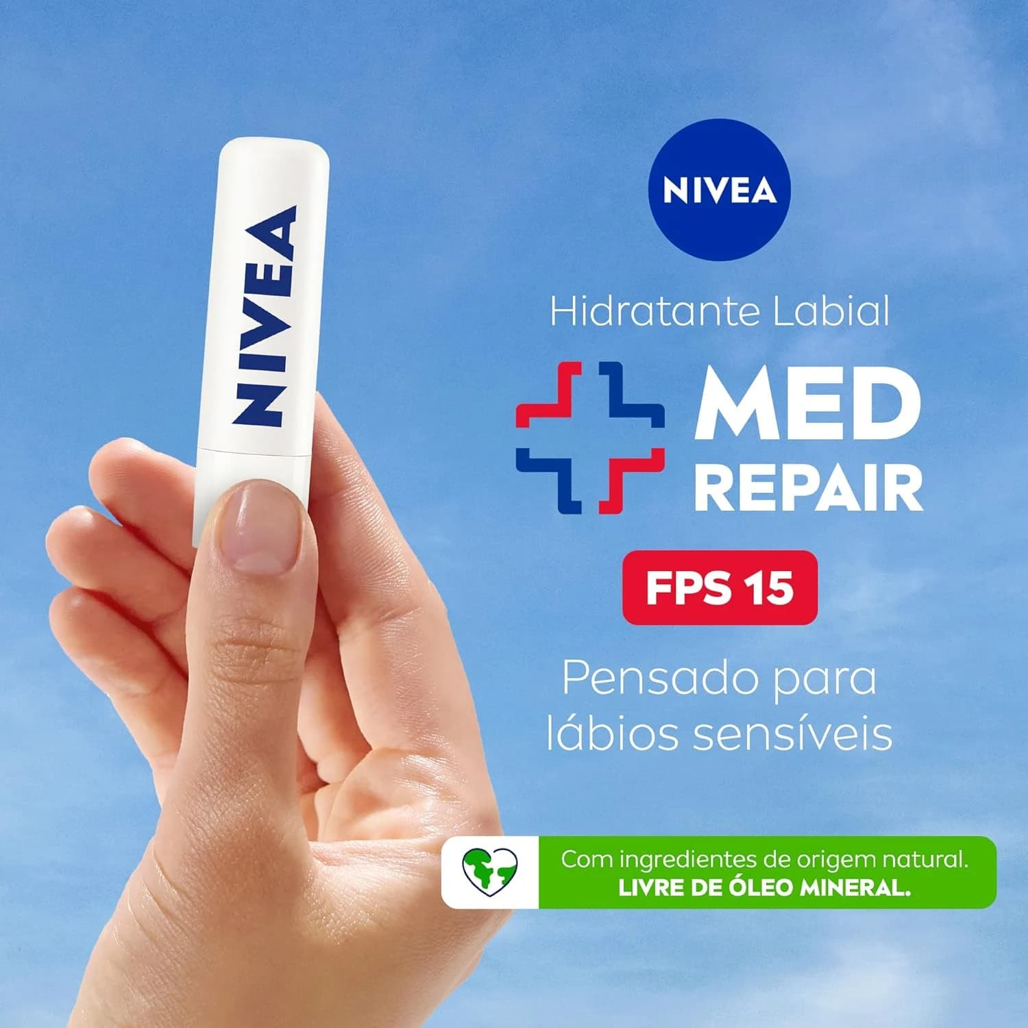 NIVEA Protetor Labial Med Repair FPS15 4,8g