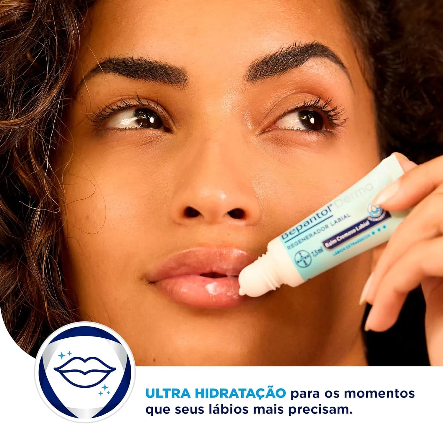 Bepantol Derma Regenerador Labial Diário, Hidratante, 7,5ml