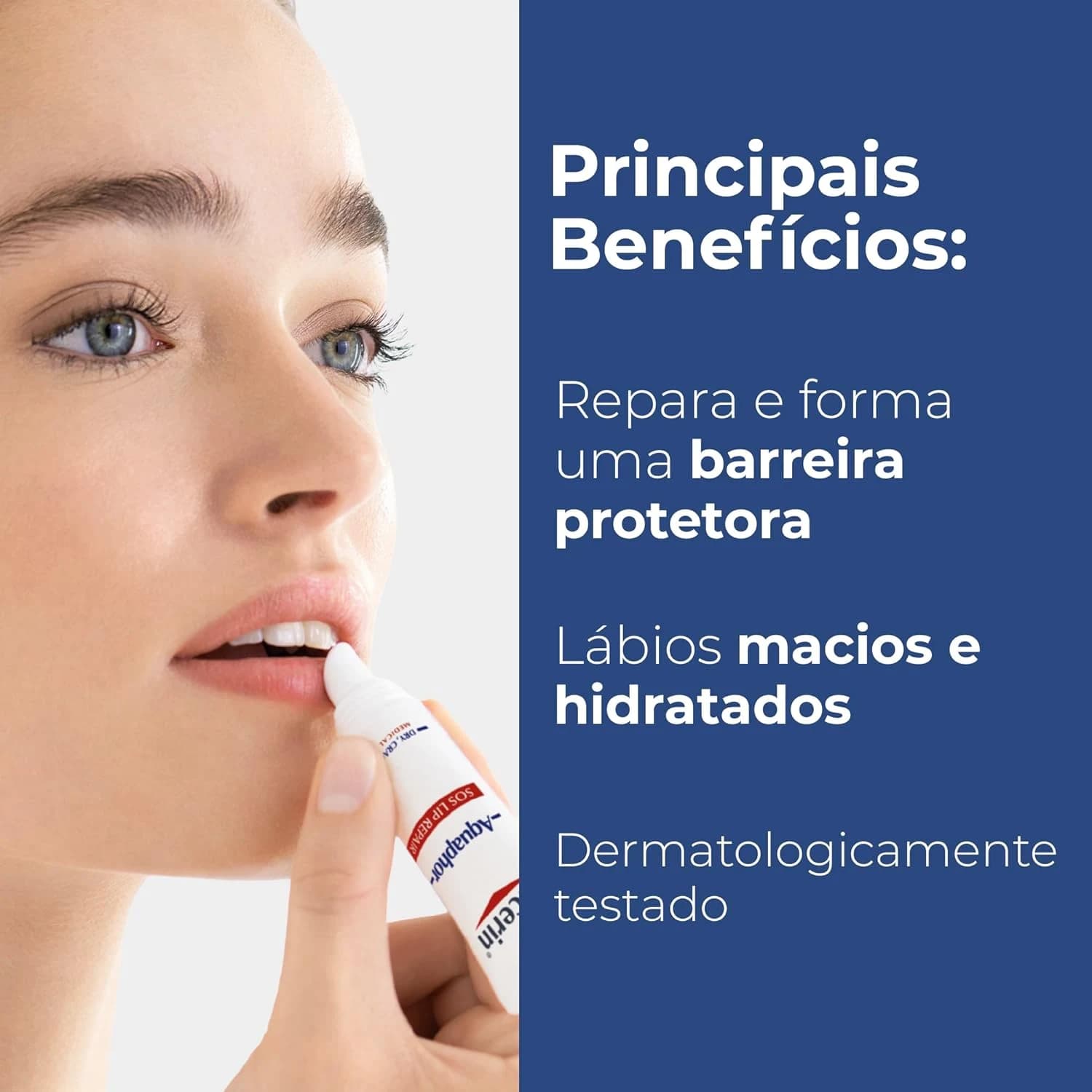 EUCERIN Aquaphor Reparador Labial 10ml - Repara e protege os lábios ressecados