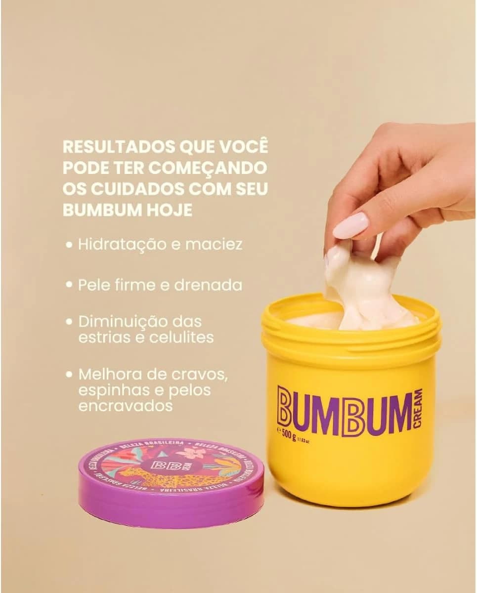 Beleza Brasileira Creme Hidratante Corporal Bumbum Cream 200g