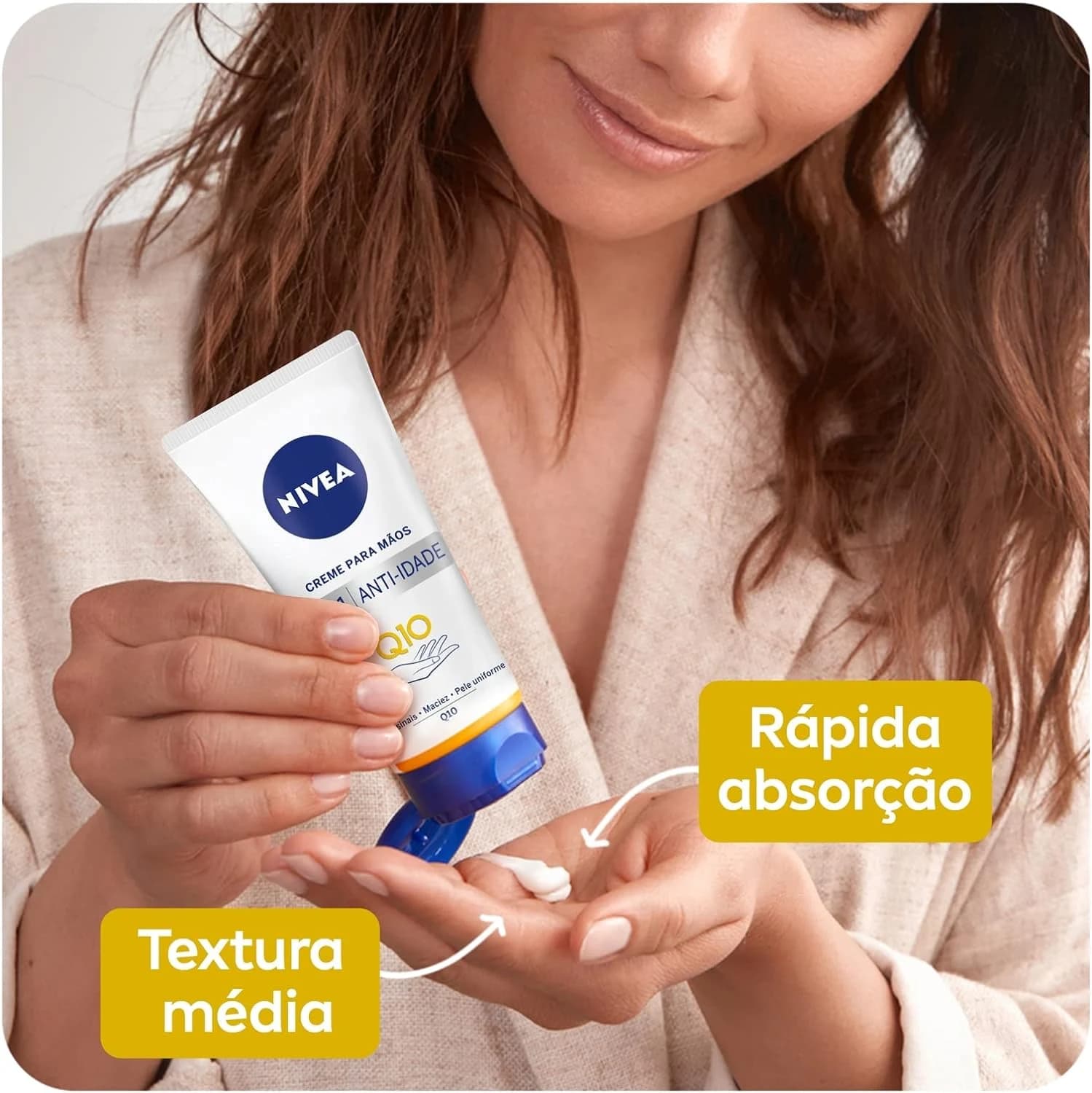 NIVEA Creme para Mãos Q10 Plus Reparação 75g
