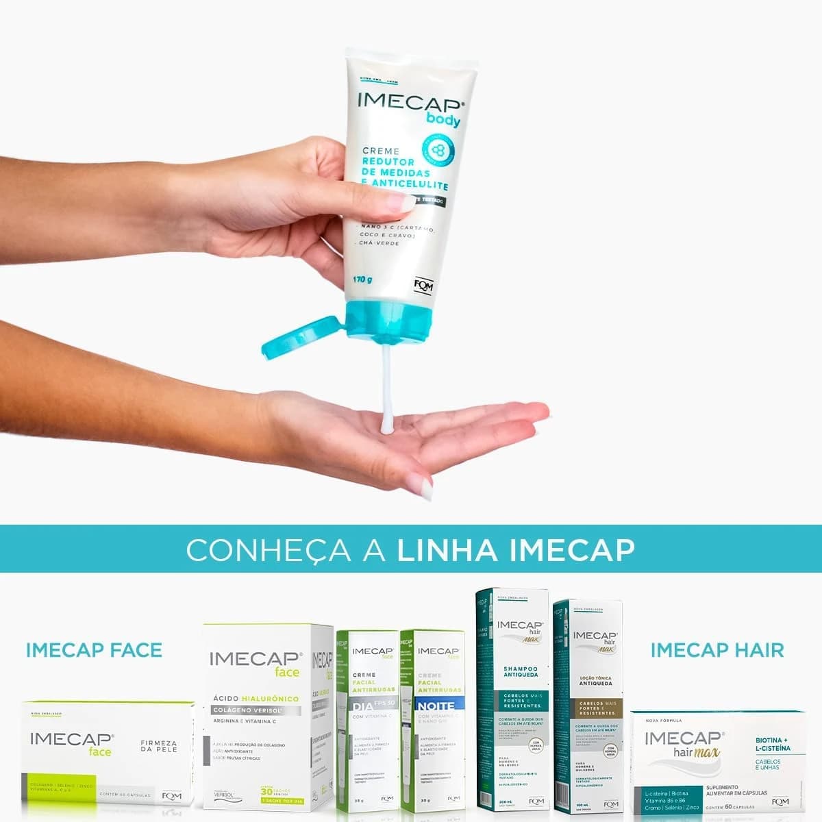 Imecap® Body 170g – Creme Redutor de Medidas e Anticelulite com Nanotecnologia