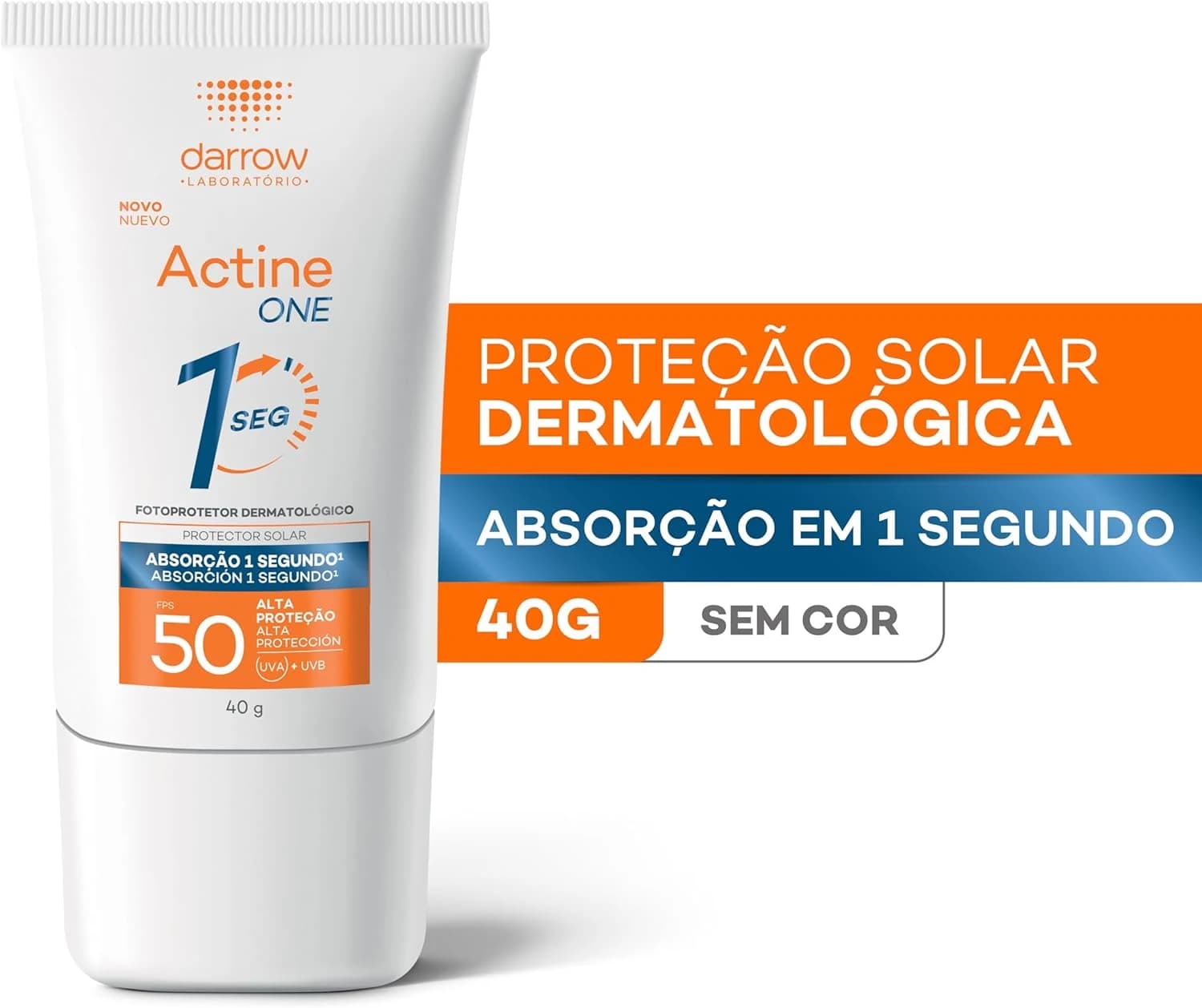 Darrow Actine One Protetor Solar Facial FPS50, 40g
