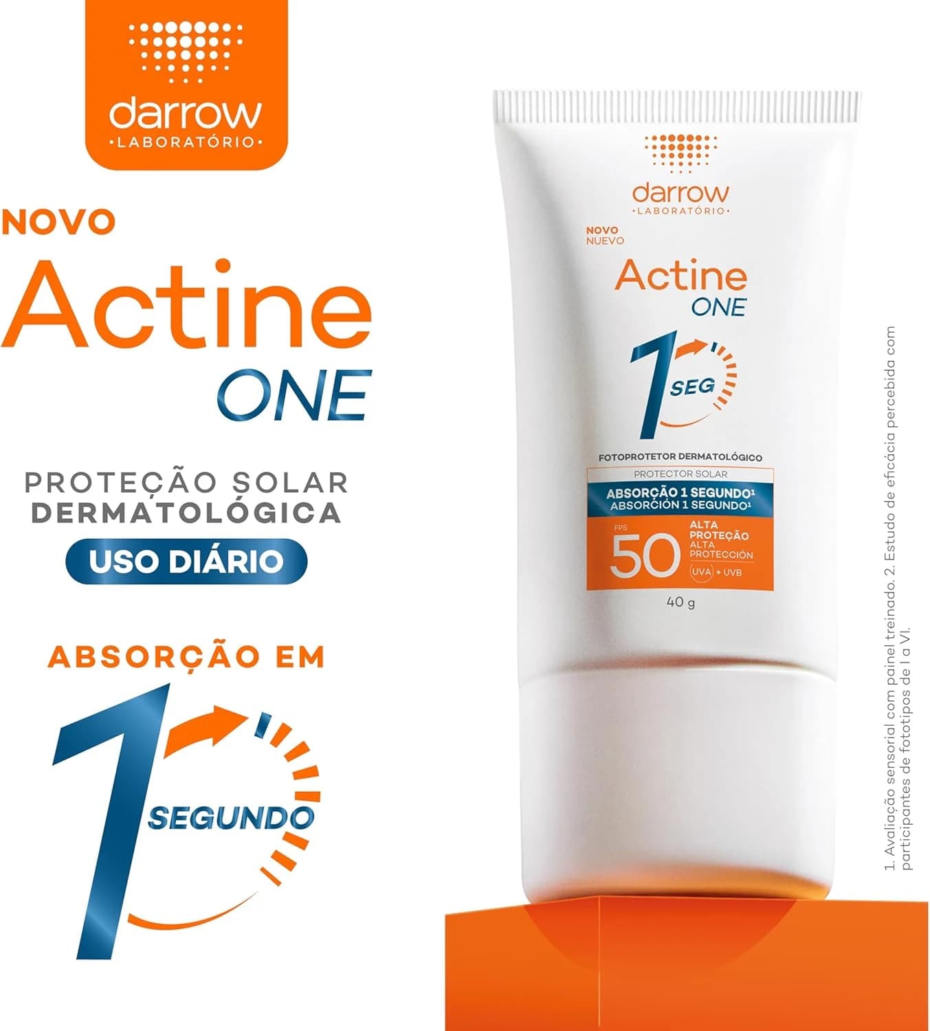 Darrow Actine One Protetor Solar Facial FPS50, 40g