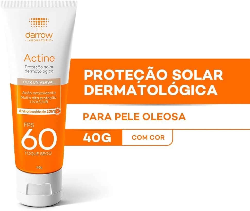 Darrow Actine Protetor Solar Fps 60 Cor Universal 40G