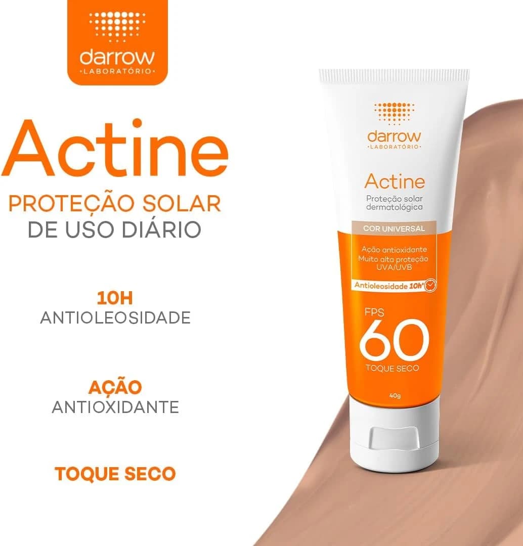 Darrow Actine Protetor Solar Fps 60 Cor Universal 40G