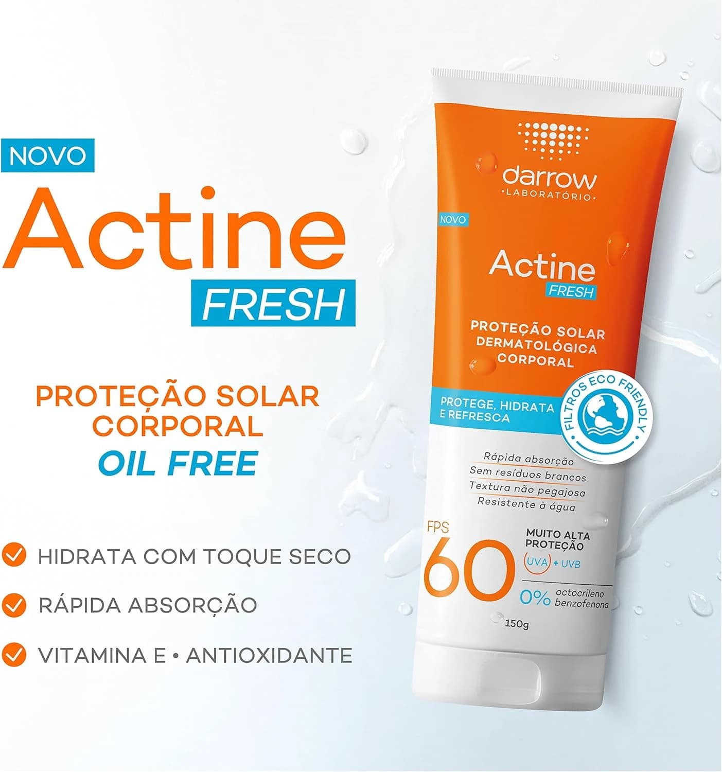 Darrow Protetor Solar Corporal Actine Fresh 60 Fps 150G -