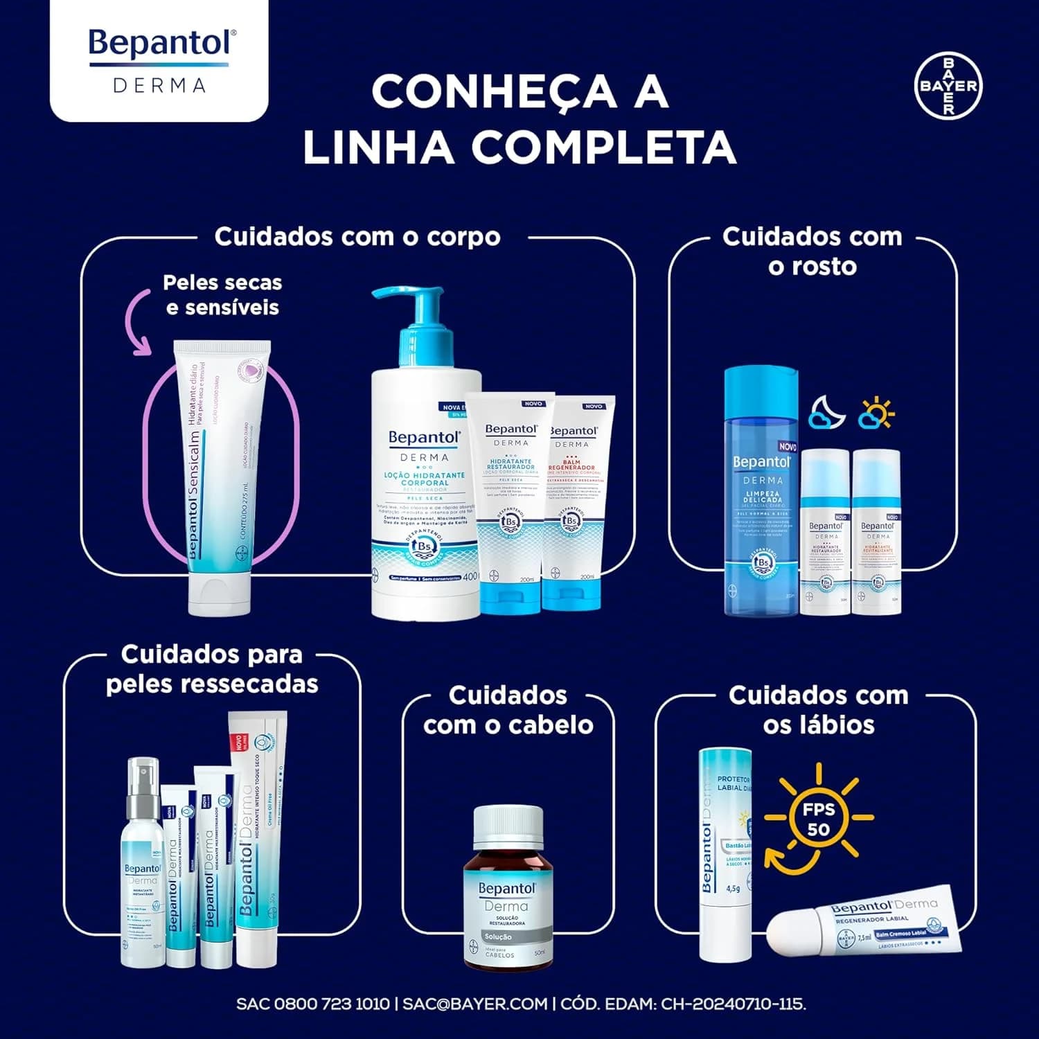 Bepantol Derma Hidratante Corporal, Restaurador para Pele Seca, 400ml