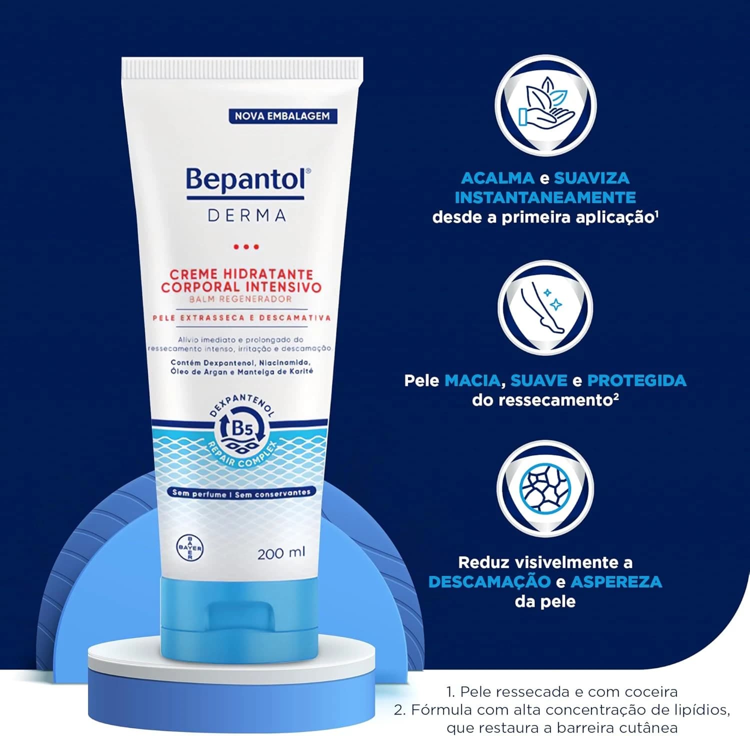 Bepantol Derma, Balm Regenerador, 200ml, Creme Hidratante, Diário