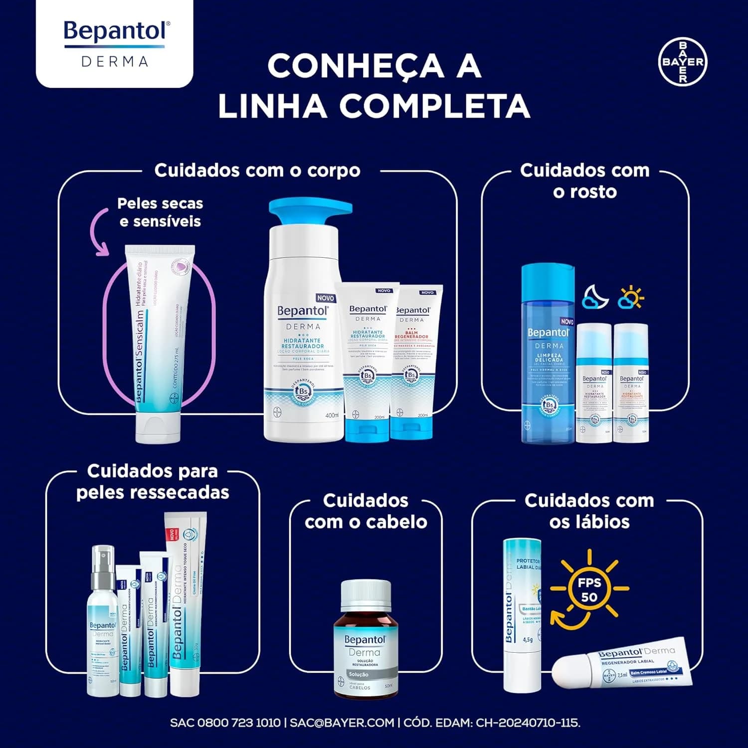 Bepantol Derma, Balm Regenerador, 200ml, Creme Hidratante, Diário