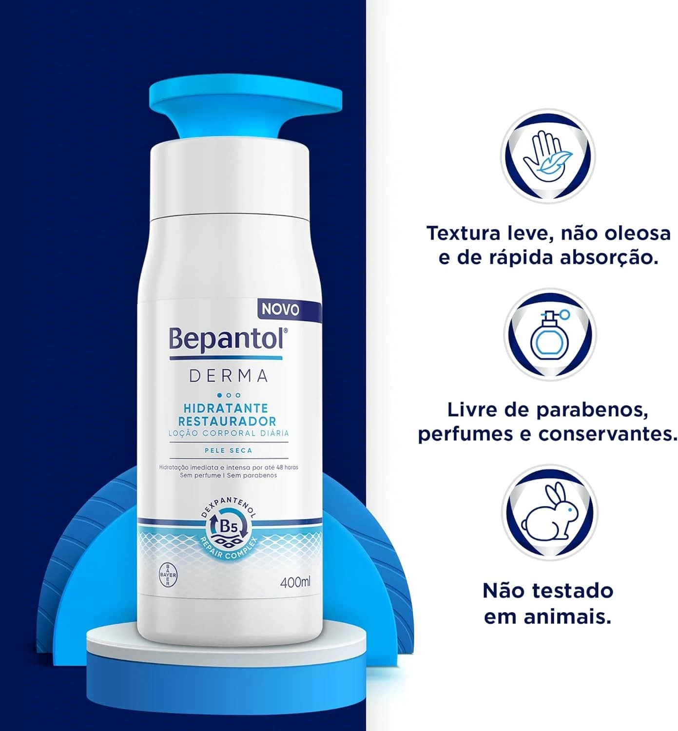 Creme Bepantol Derma, Pro Vitamina B5, Niacinamida