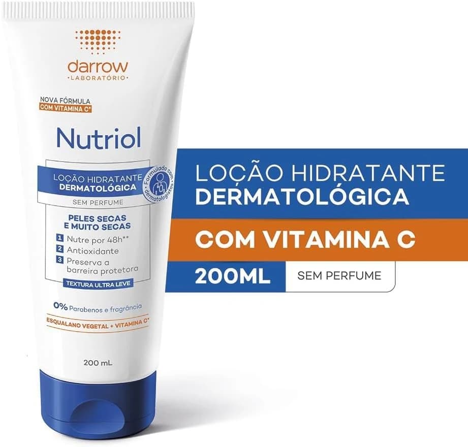 Darrow Nutriol Hidratante Sem Perfume 200Ml Nova Fórmula