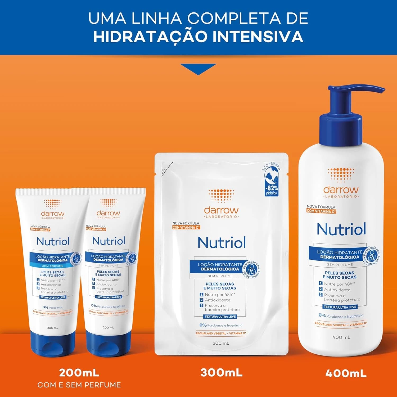 Darrow Nutriol Loção Hidratante - Sem Perfume 400ml