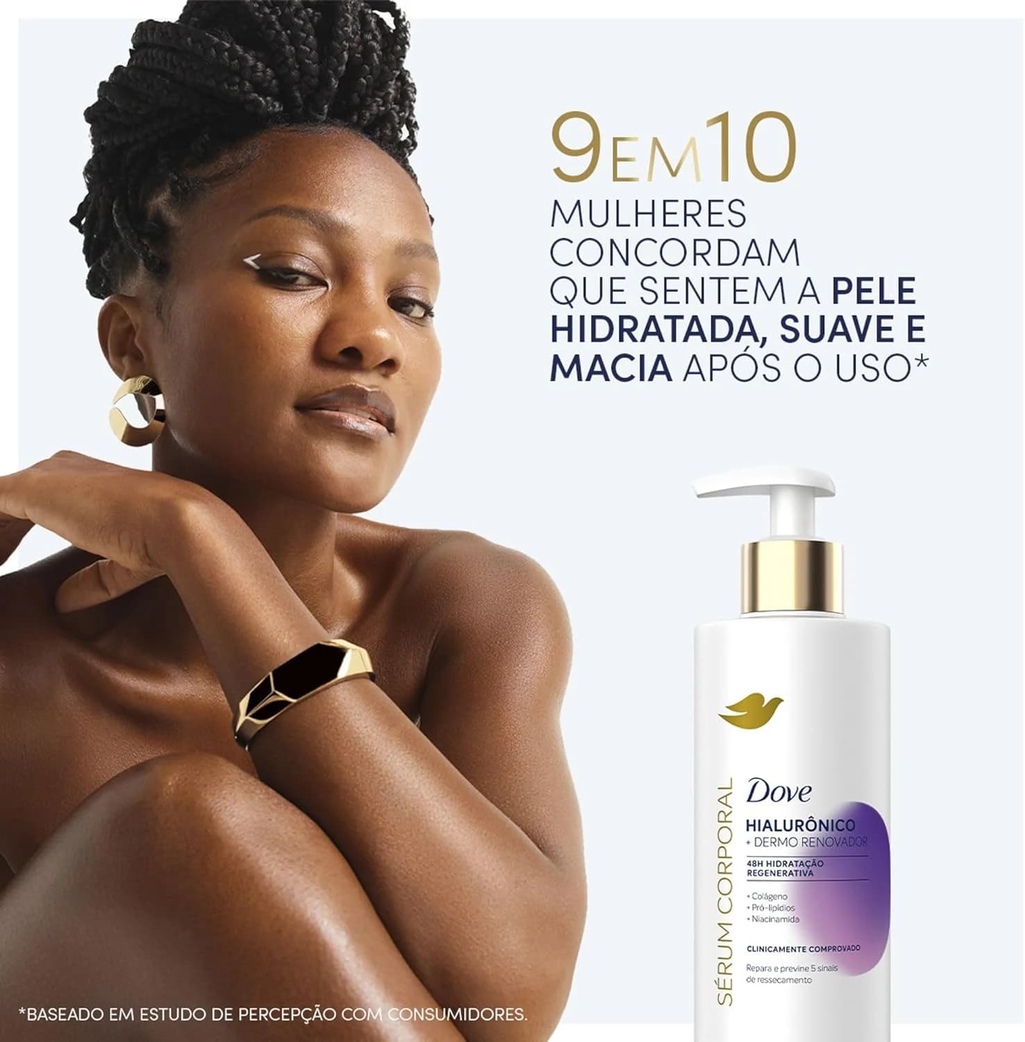 Dove Sérum Hidratante Corporal Hialurônico + Dermo Renovador 380ml