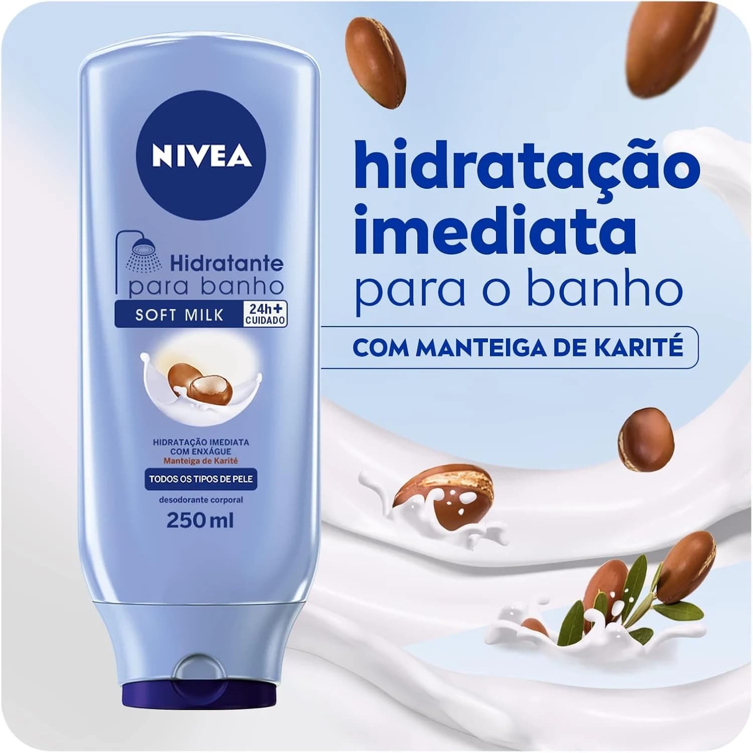 NIVEA Hidratante para Banho Milk 250ml