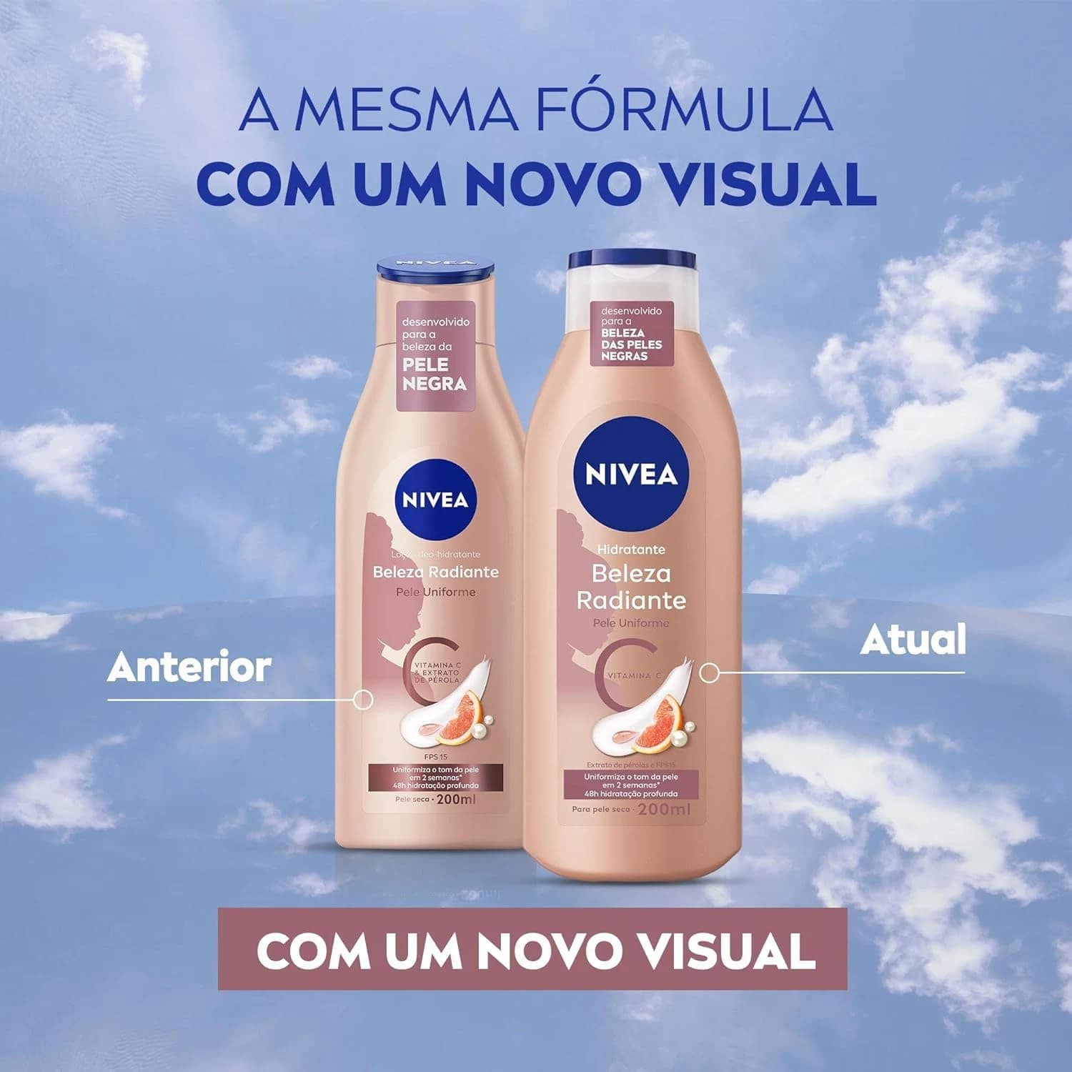 NIVEA Hidratante Corporal Beleza Radiante Pele Uniforme 200ml