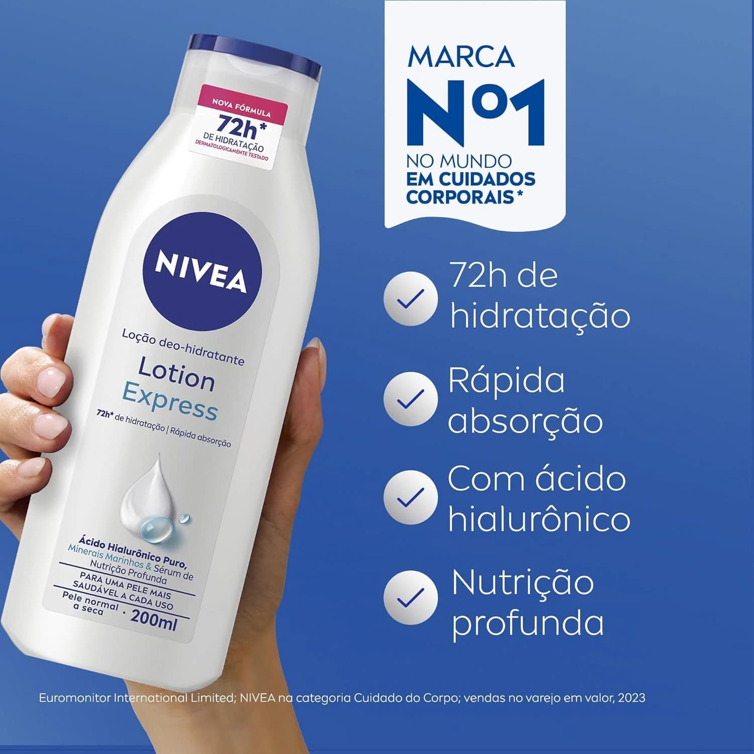 NIVEA Loção Hidratante Corporal Lotion Express 200ml