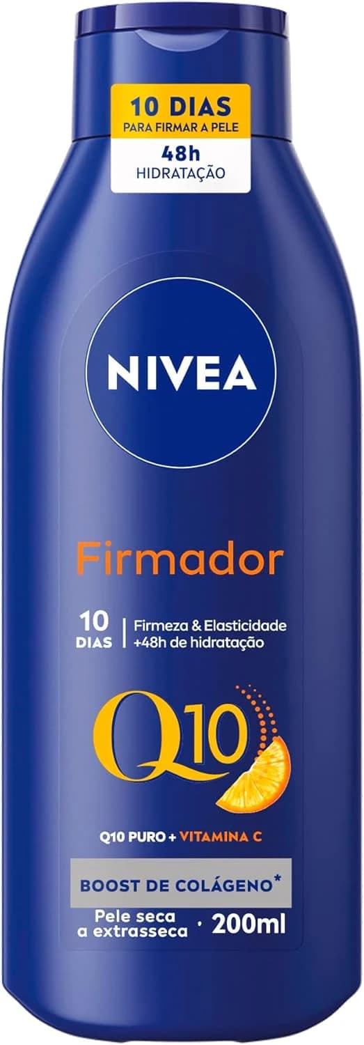 NIVEA Loção Hidratante Firmador Q10 + Vitamina C Pele Seca 200ml