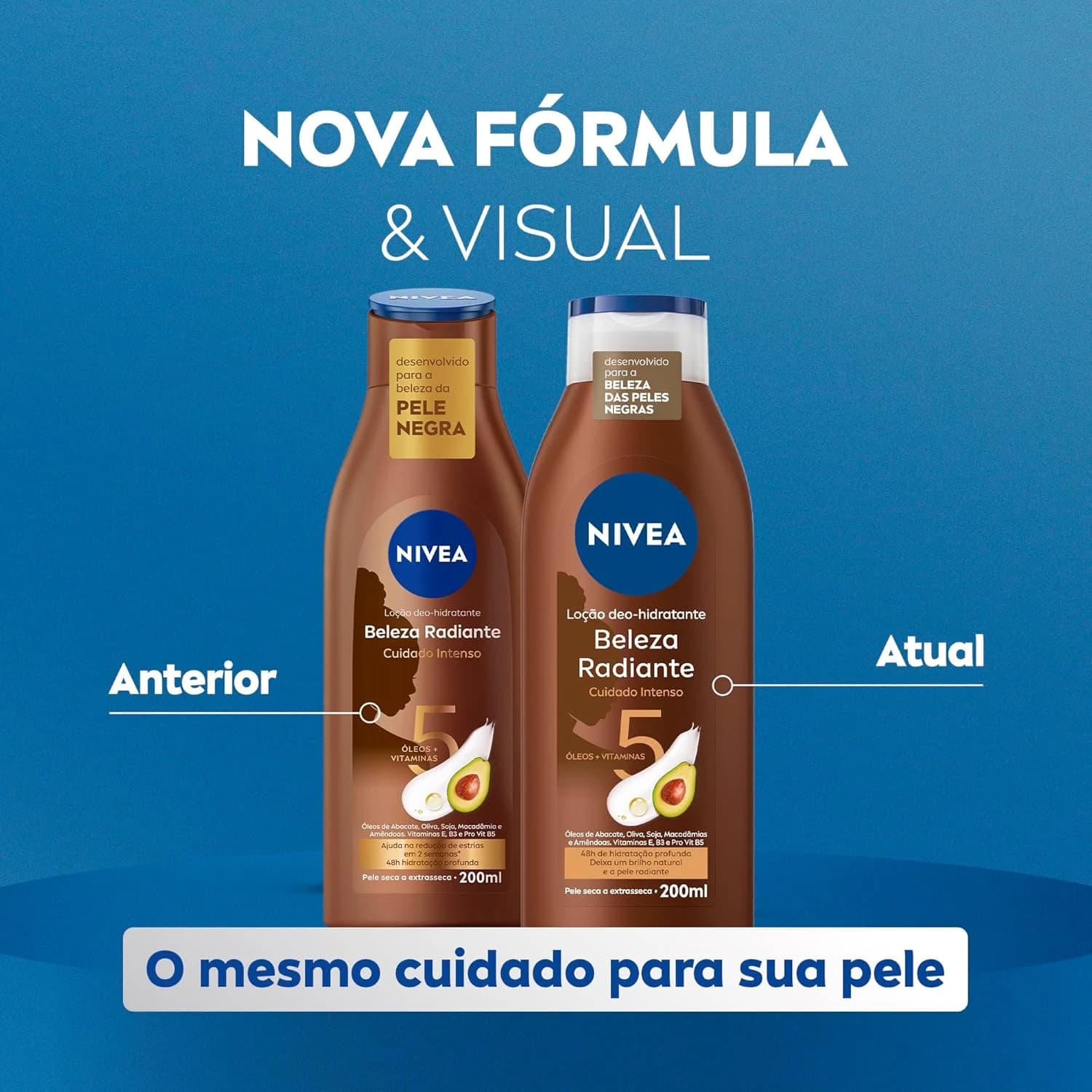 NIVEA Hidratante Desodorante Beleza Radiante Cuidado Intenso 200ml