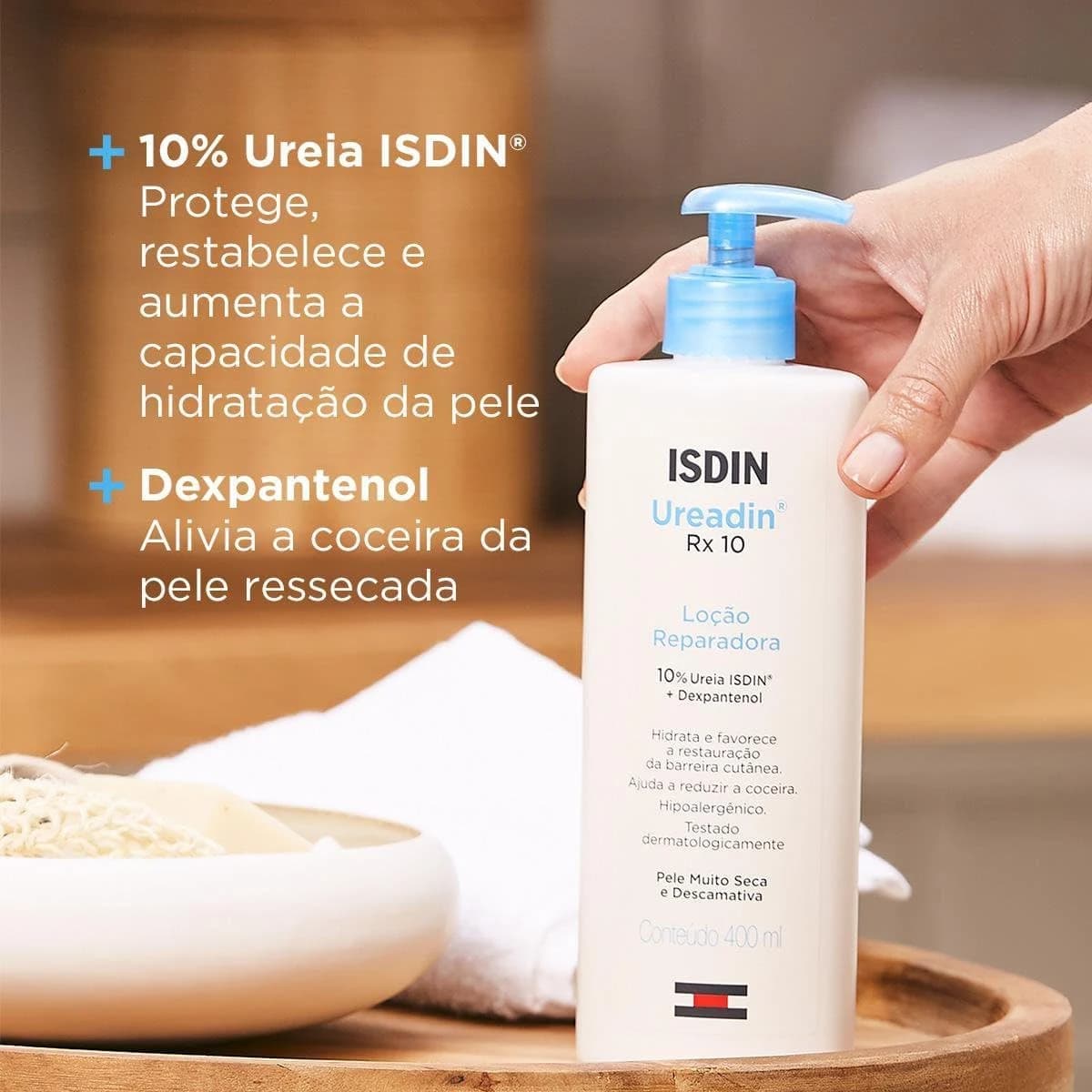 ISDIN Loção Hidratante Corporal para Pele Muito Seca Ureadin Rx10-400ml