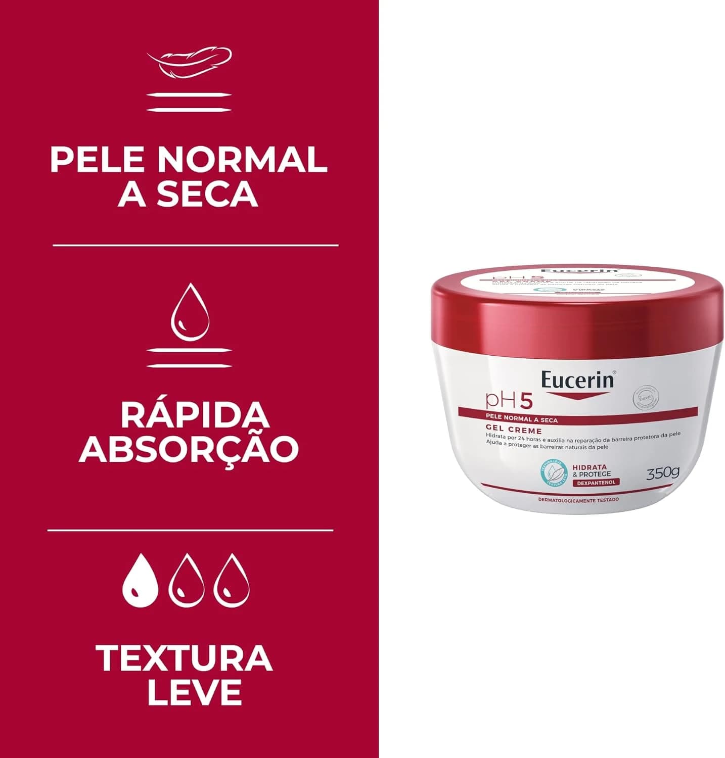EUCERIN Gel Creme Hidratante Corporal pH5 350ml