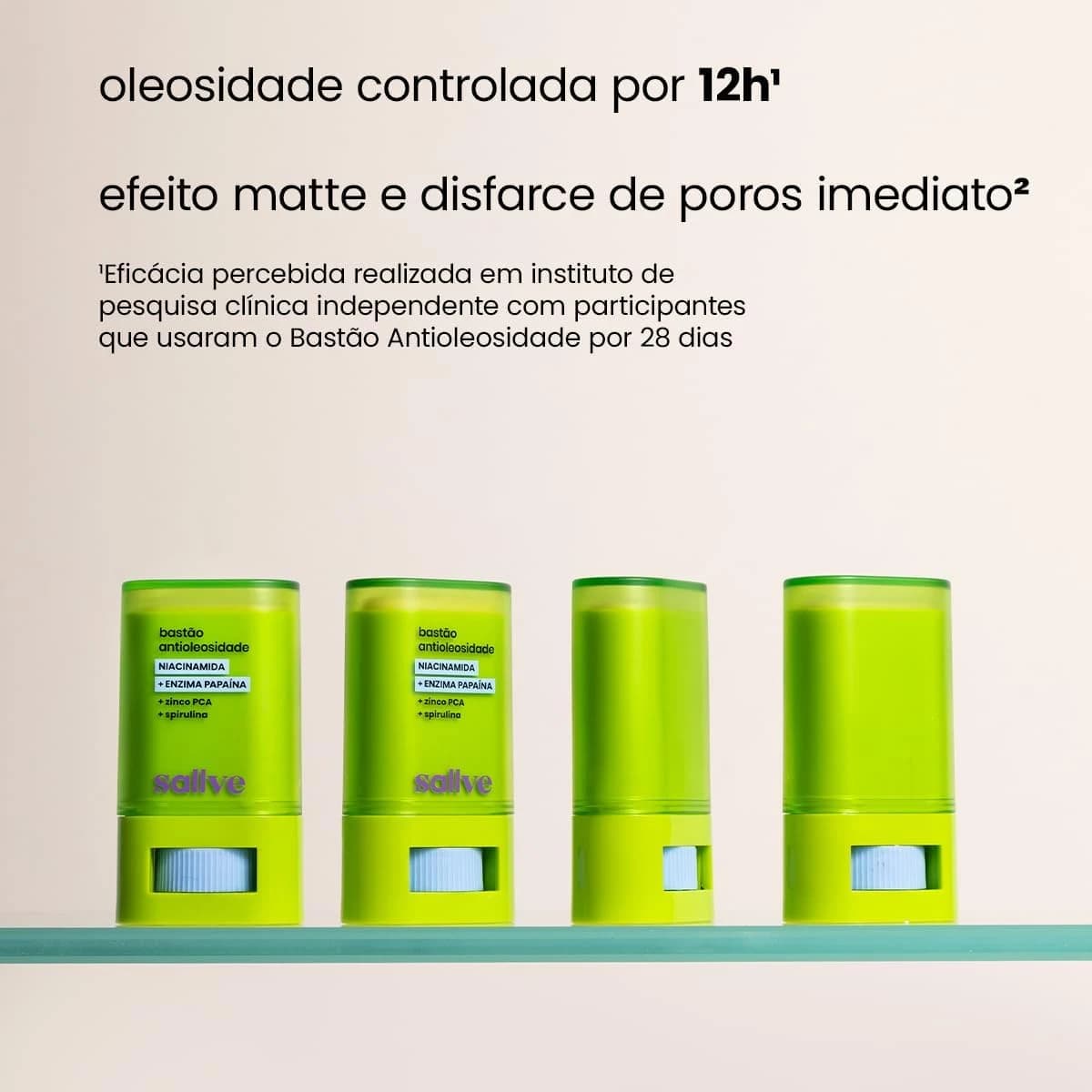 Sallve Bastão Antioleosidade 15g Com Niacinamida