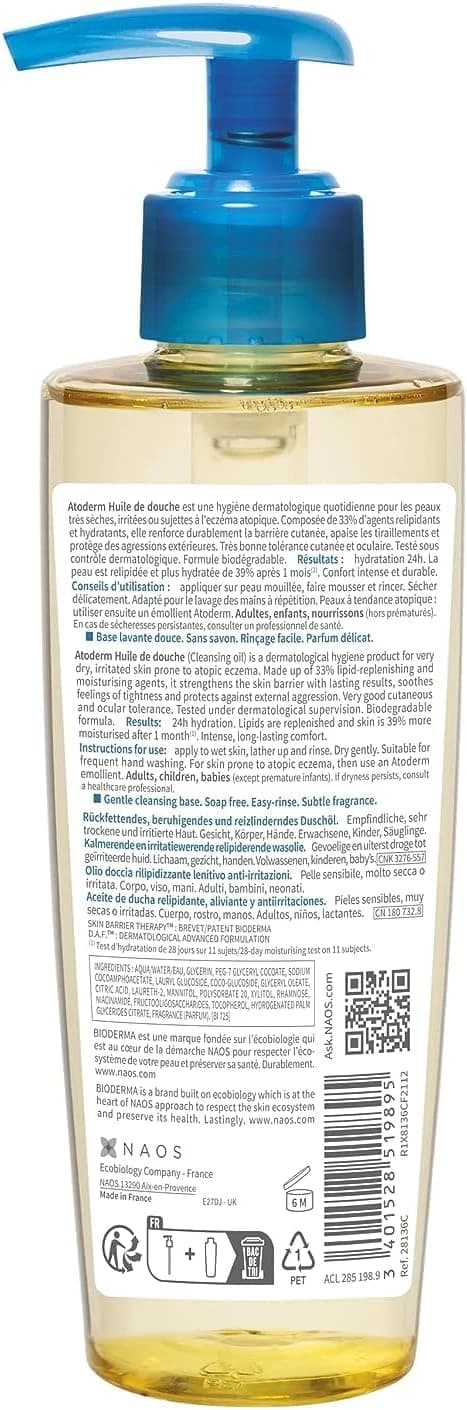 Atoderm Óleo de Banho, Bioderma, 200 ml