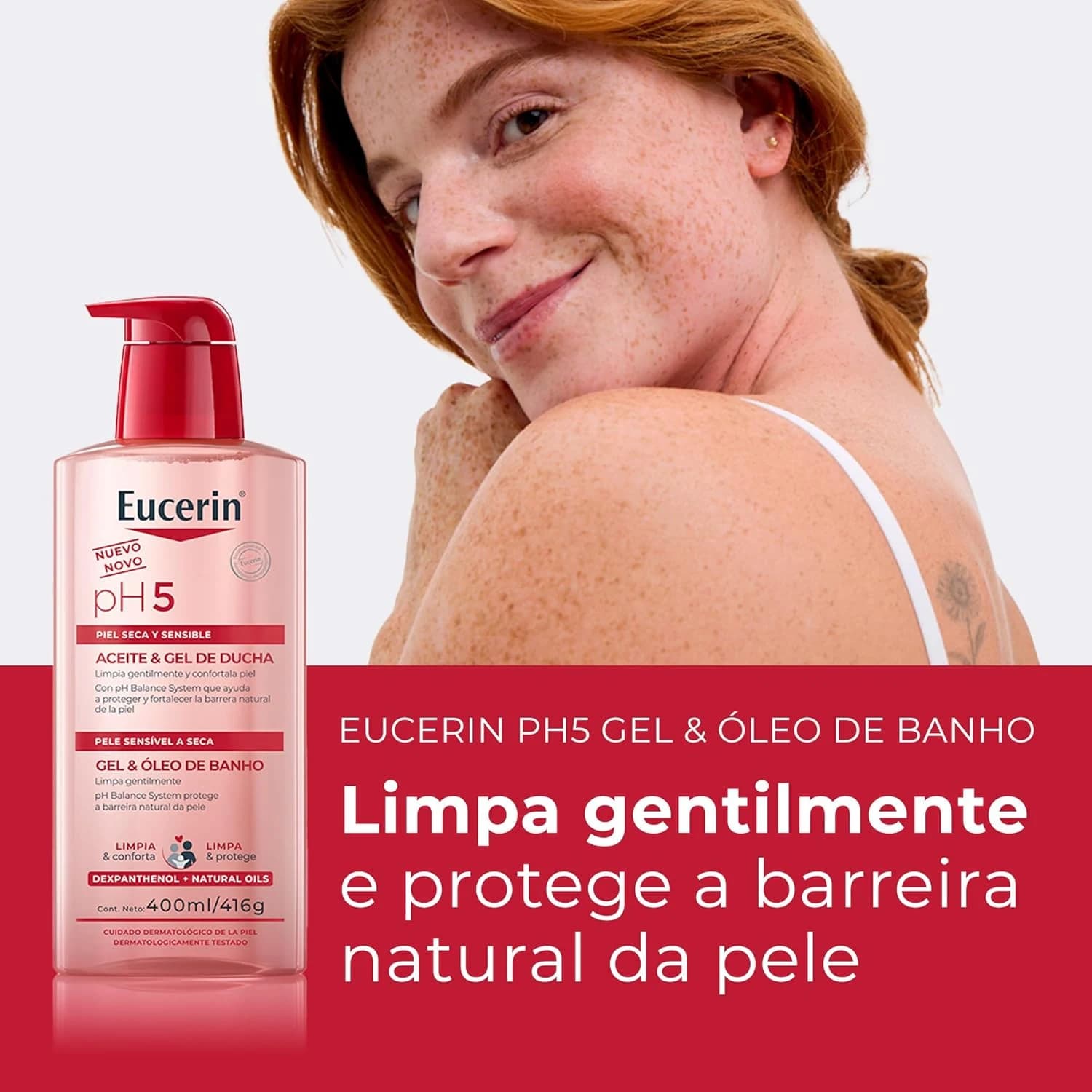 Eucerin PH5 Gel e Óleo de Banho 400ml