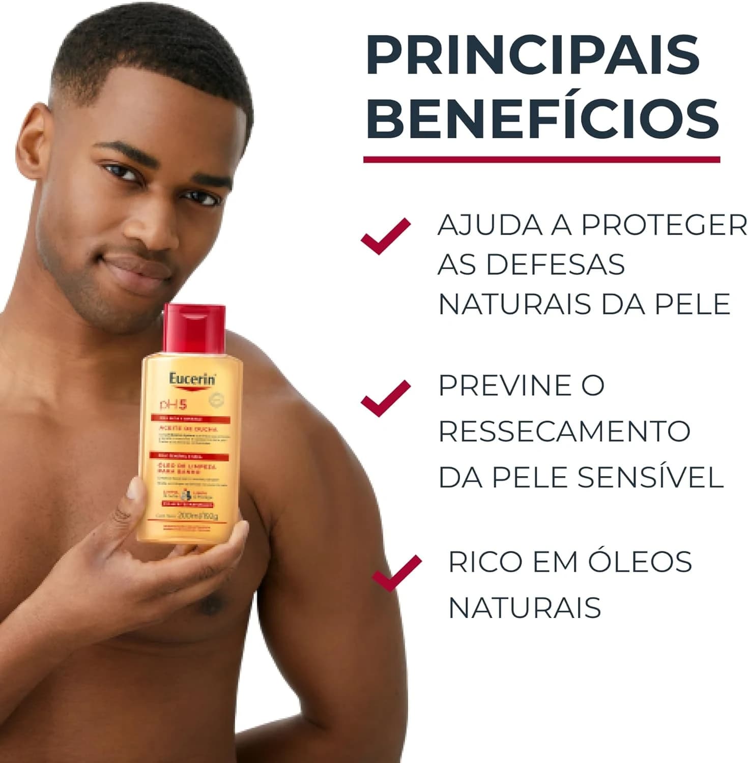 EUCERIN Óleo de Limpeza Corporal pH5 200ml