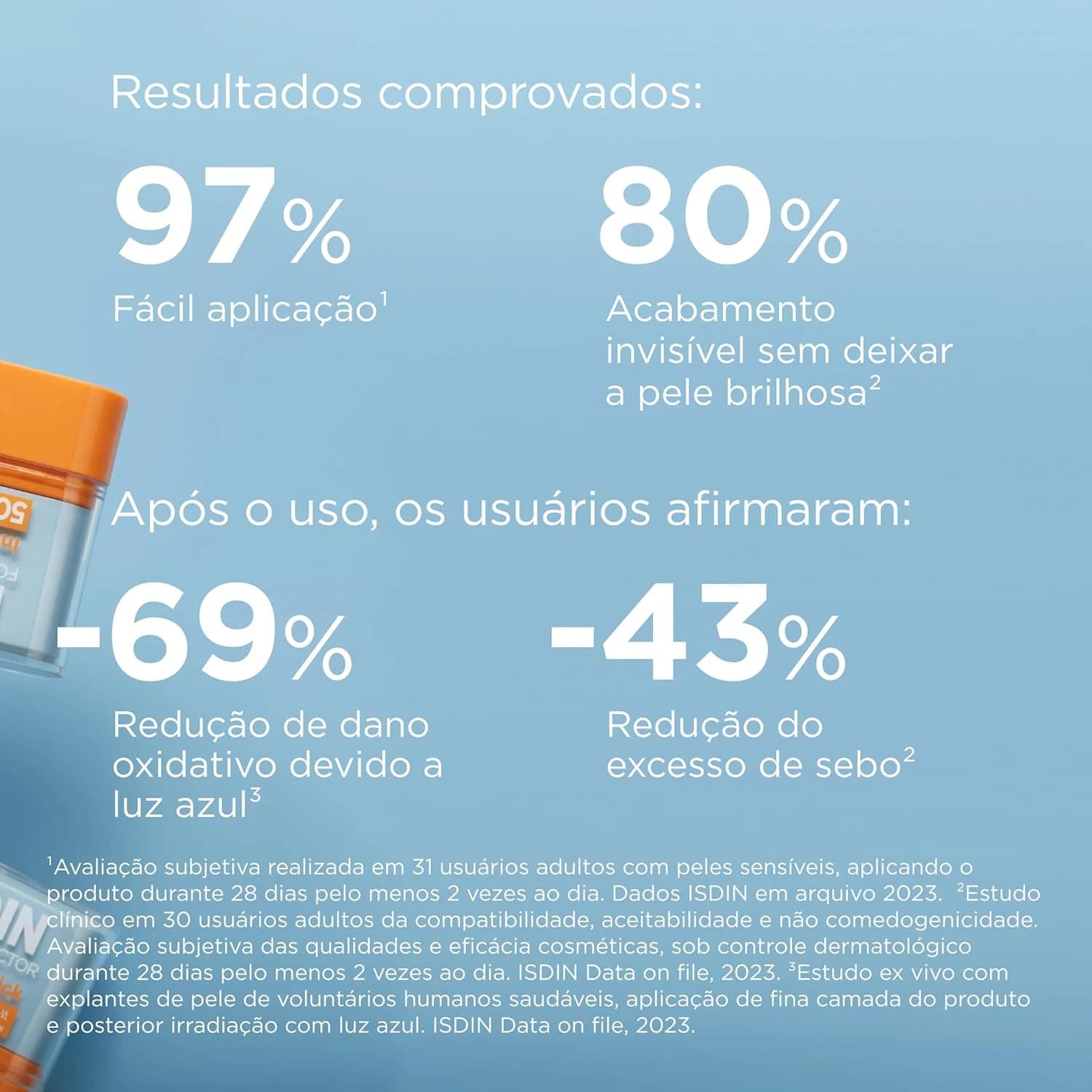 ISDIN Protetor Solar Facial em bastão Invisible Stick FPS 50-10G