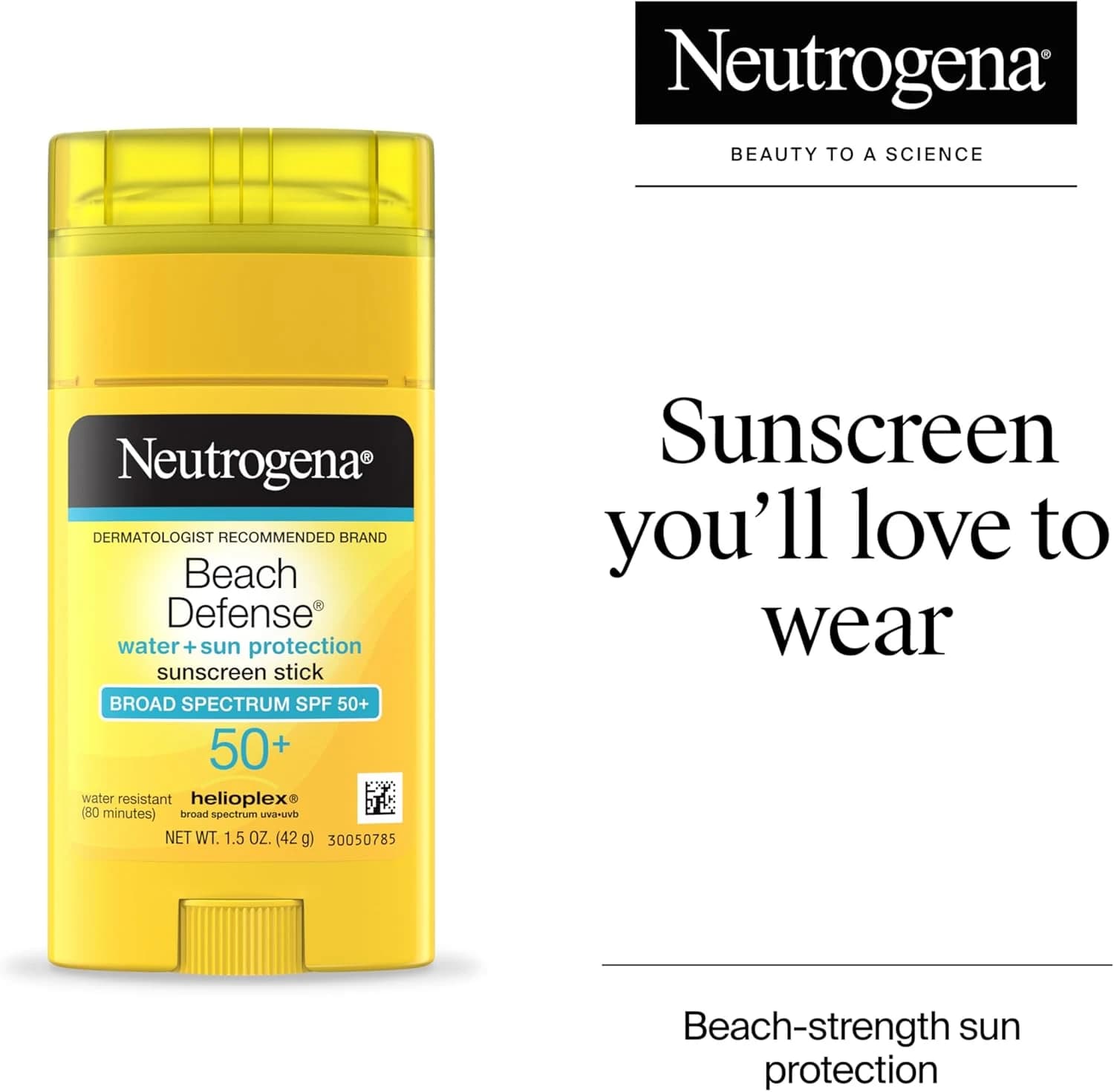 Protetor Solar Neutrogena Beach Defense Bastão FPS 50+ UVA e UVB 42g