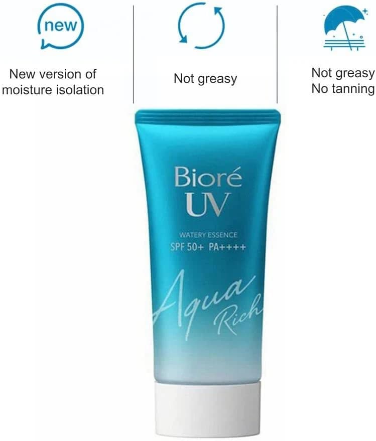 Biore Uv Aqua Rich Watery Gel Protetor Solar Spf50 + Pa + + +（50g/ml）