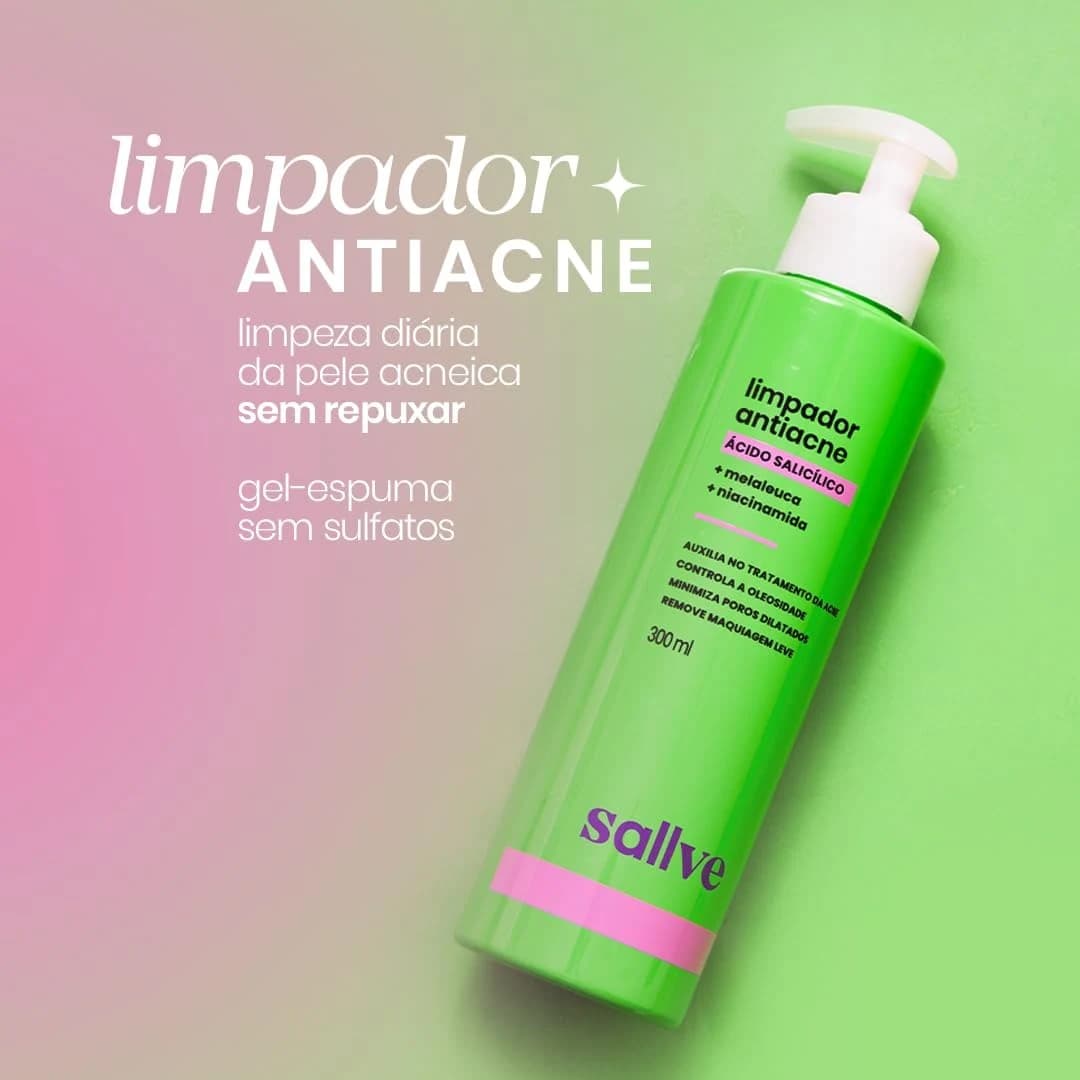Limpador Facial Antiacne Sallve 300ml